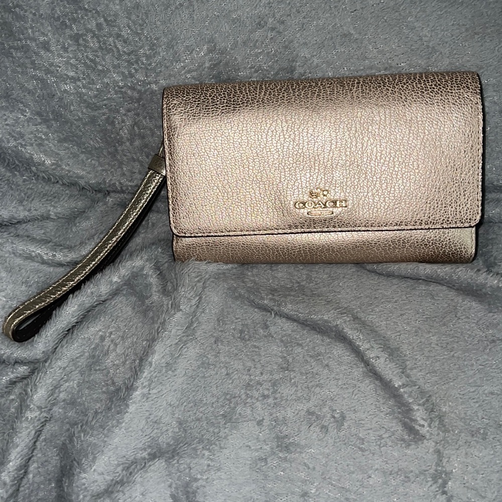 COACH trifold wallet/wristlet